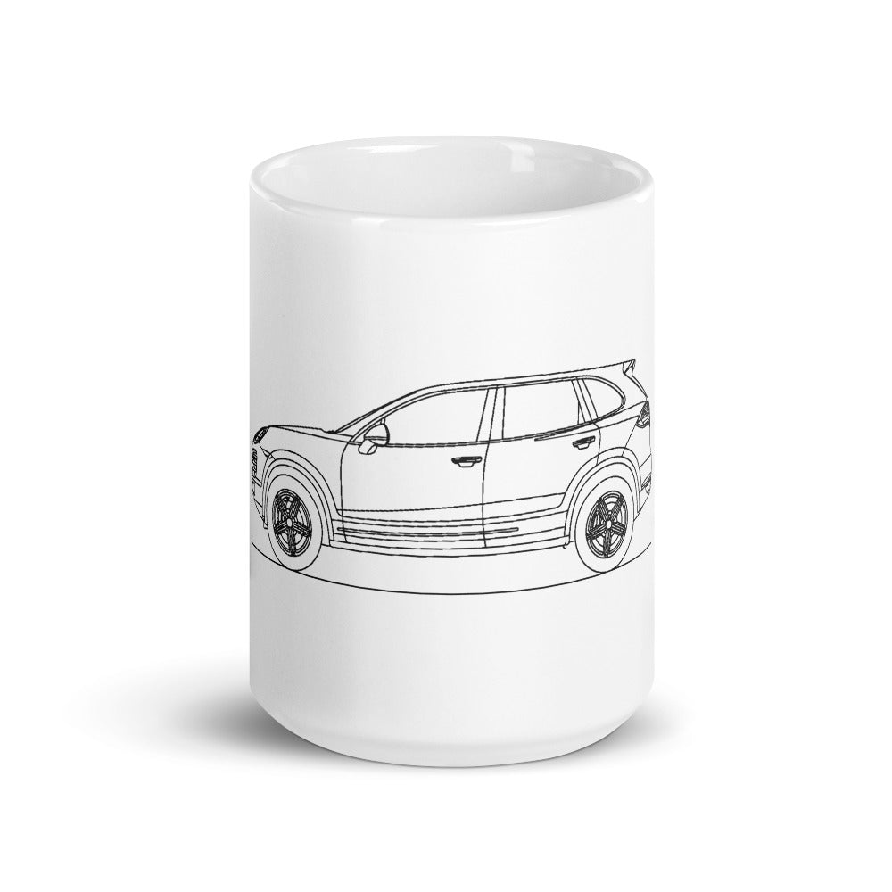 Porsche Cayenne S E2 mug design showcased