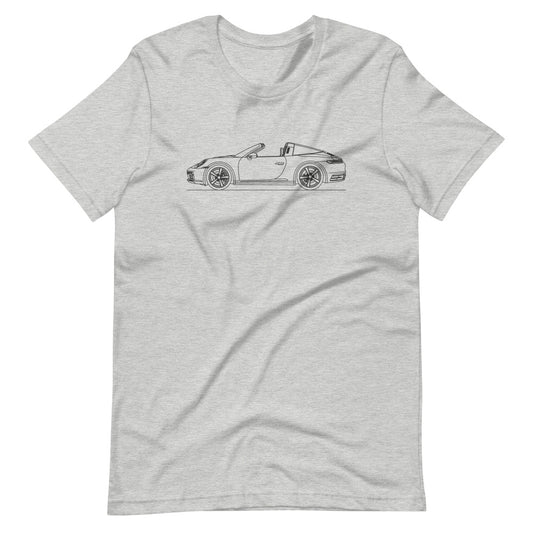 Porsche 911 992 Targa 4 T-shirt Athletic Heather