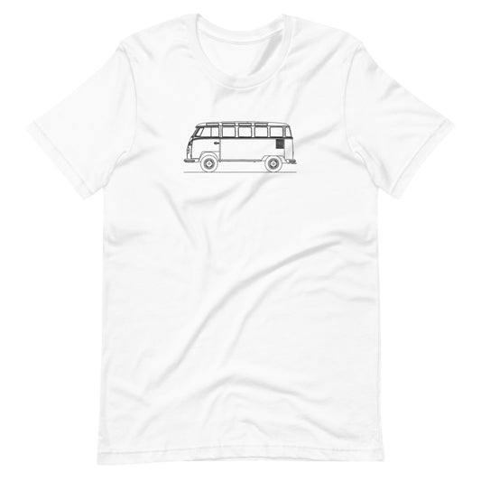 Volkswagen Transporter T1 t-shirt design displayed