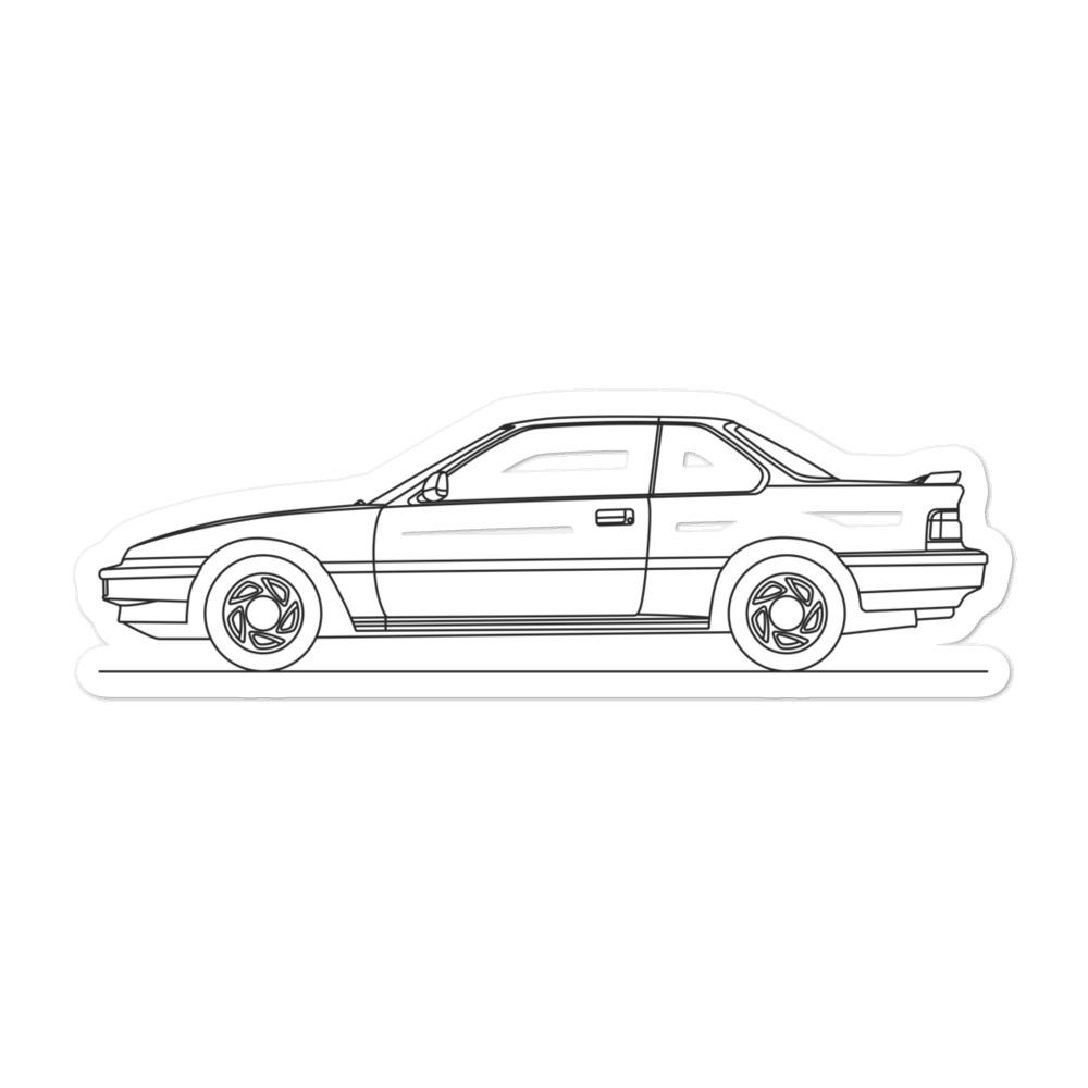 Honda Prelude III Silhouette sticker on laptop