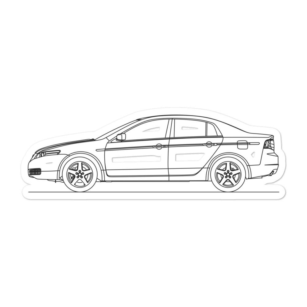 Acura TL UA6 Outline sticker on a car