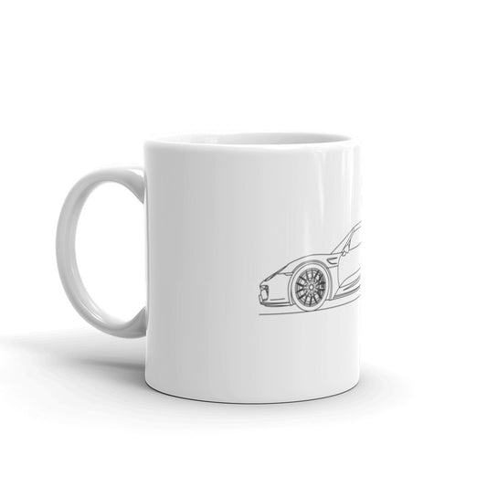 Porsche 918 Spyder Weissach package mug design