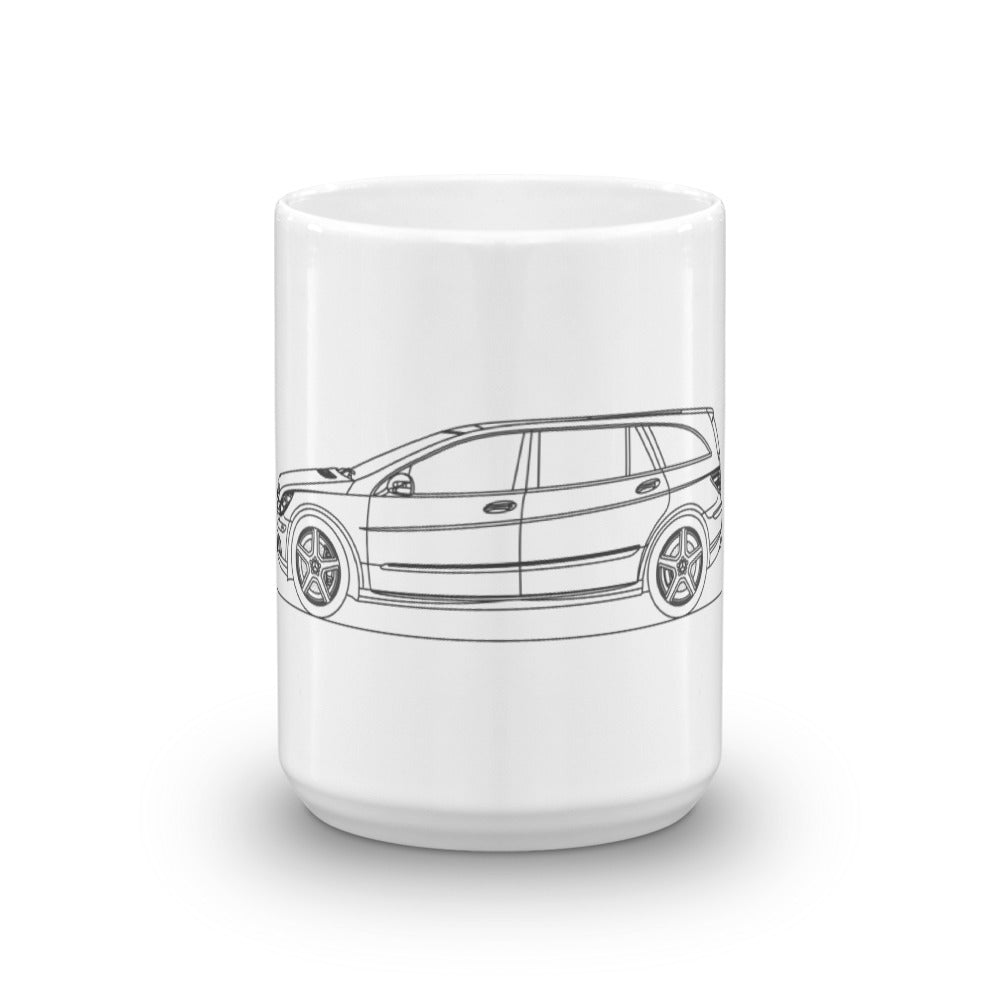 Mercedes-Benz W251 R63 AMG mug on display