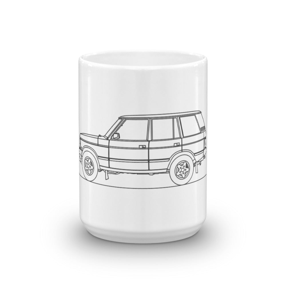 Land Rover Range Rover Classic mug design.