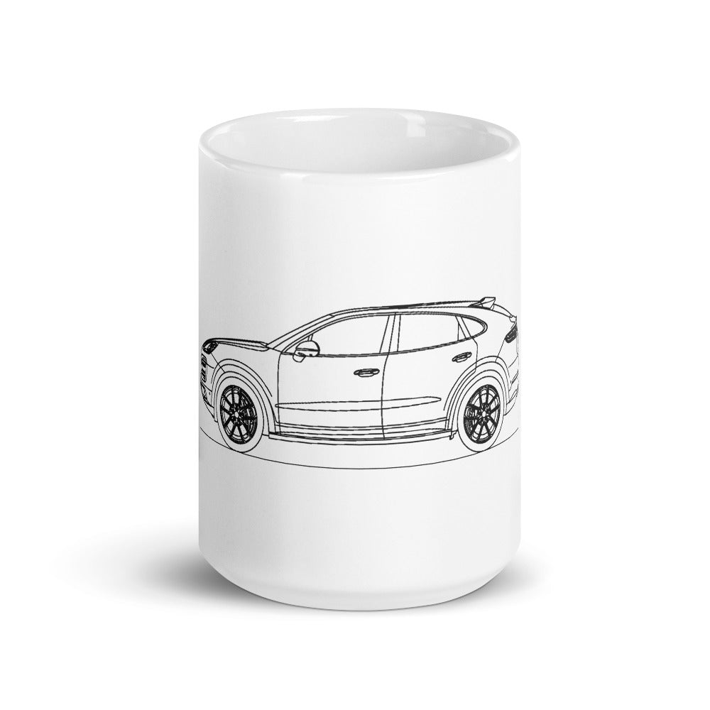 Porsche Cayenne E3 Turbo S Coupe mug design