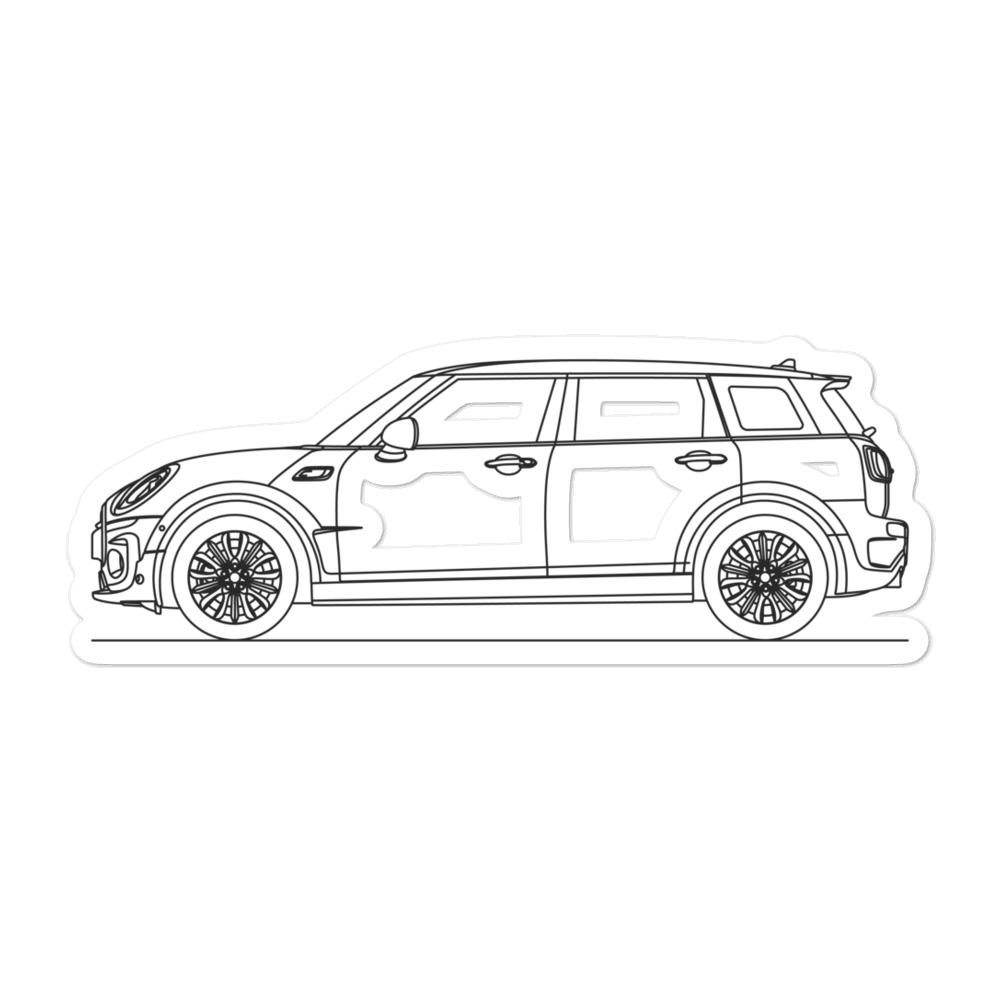 MINI Clubman F54 Outline sticker on vehicle