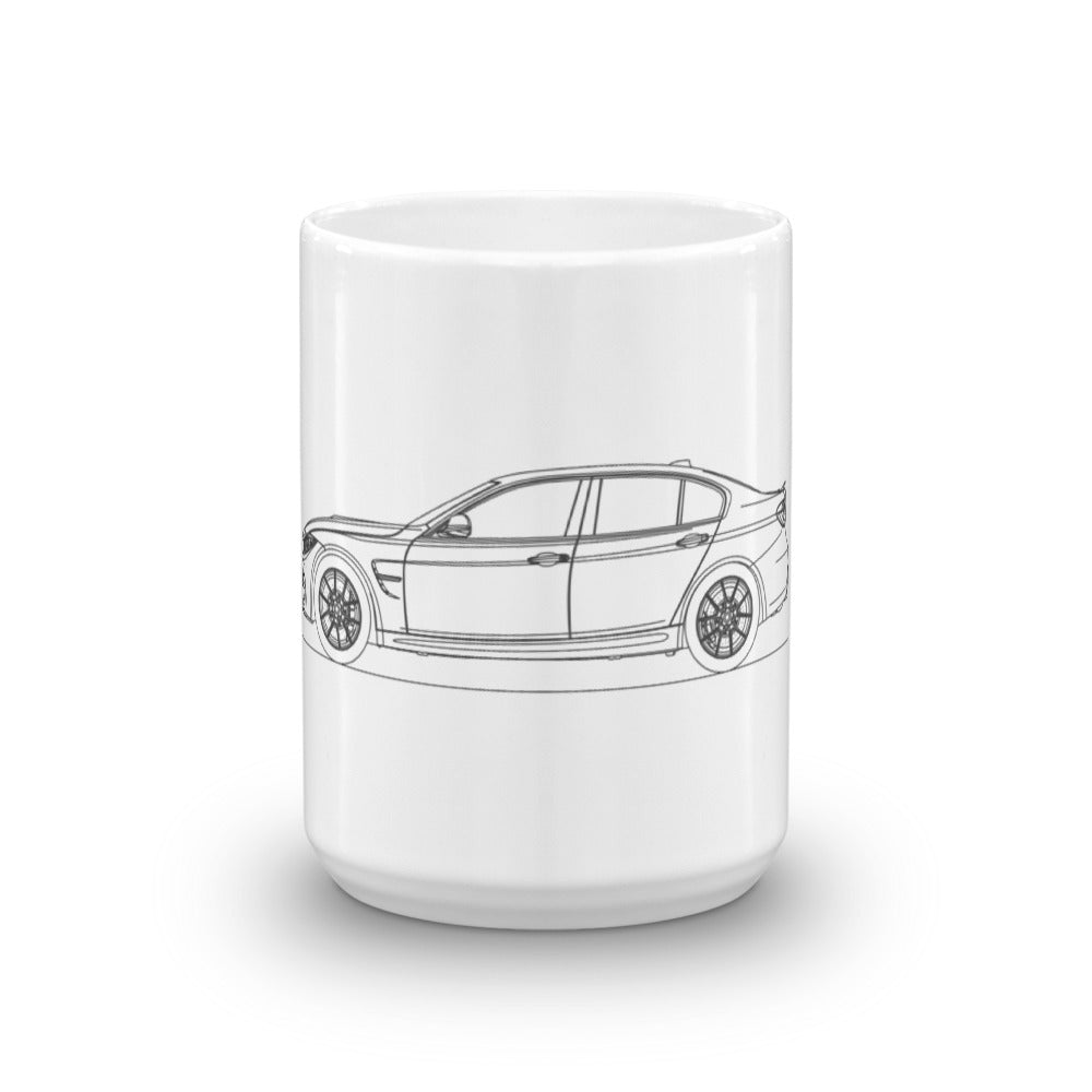 BMW F80 M3 CS minimal mug design image