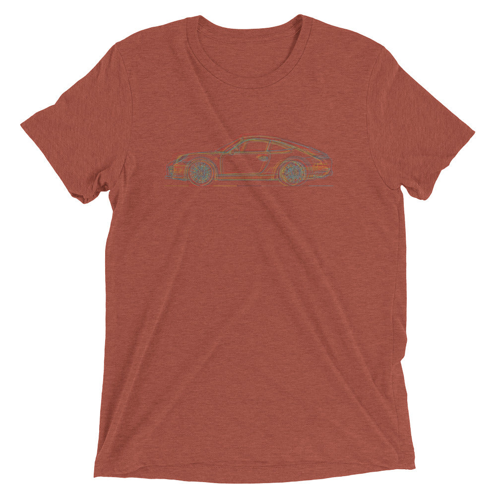 Porsche 911 evolution minimal t-shirt design