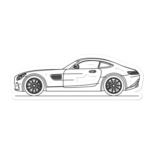 Mercedes-AMG GT S C190 Silhouette car sticker