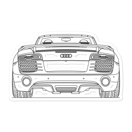 Audi R8 I Rear Sticker - Artlines Design