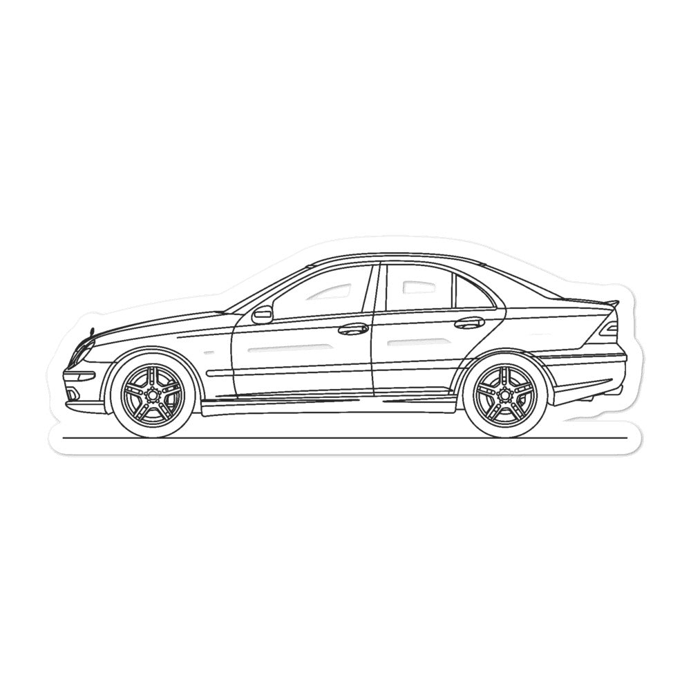 Mercedes-Benz C 55 AMG W203 Outline sticker design