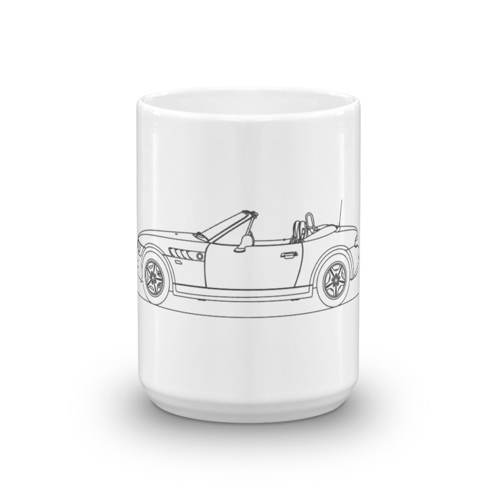 BMW E37 Z3 mug on a white background