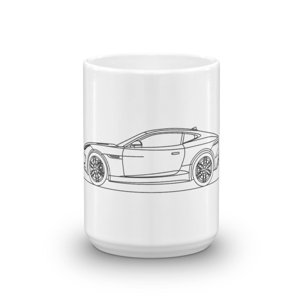 Jaguar F-Type R mug with vibrant design
