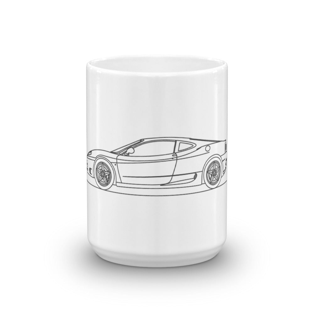 Ferrari 360 Modena mug displayed on table