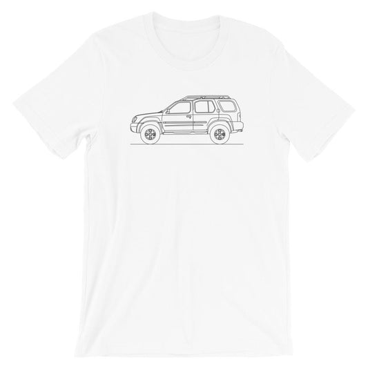 Nissan Xterra WD22 t-shirt design displayed