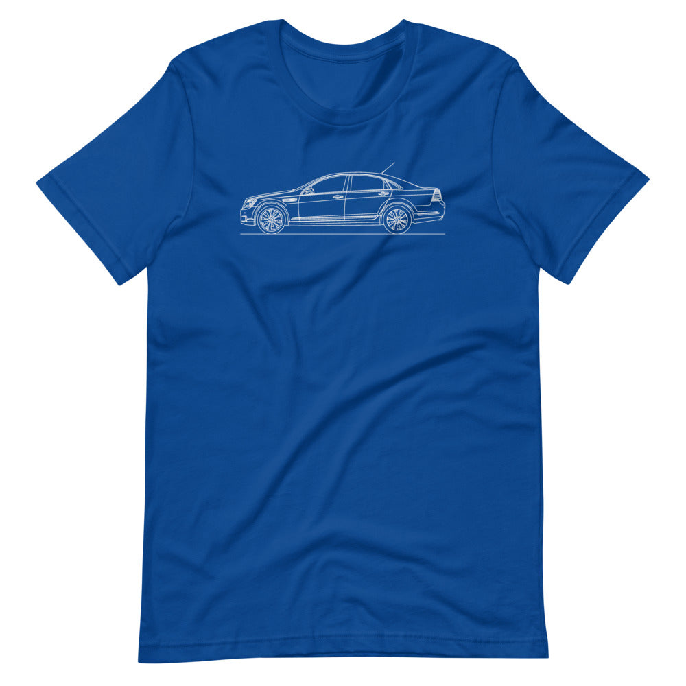 Holden Caprice t-shirt displayed on a plain background