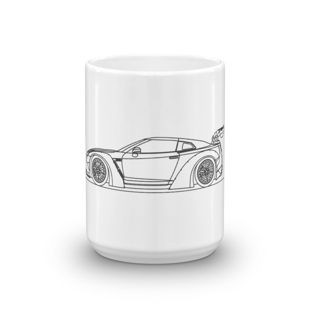 Nissan R35 GT-R Liberty Walk mug design