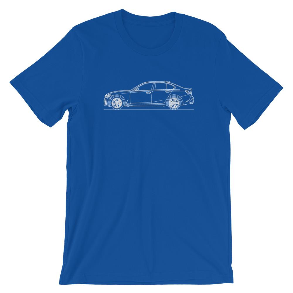 BMW G20 M340i xDrive silhouette T-shirt design