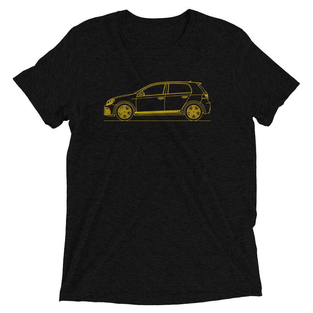 Volkswagen Golf R MK6 silhouette T-shirt design