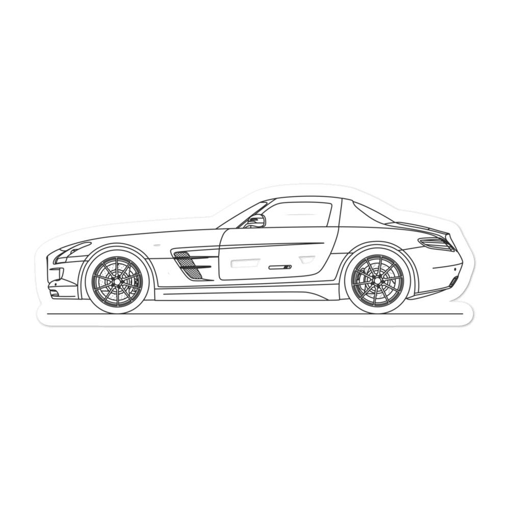 Mercedes-Benz SLS AMG R197 Outline sticker design