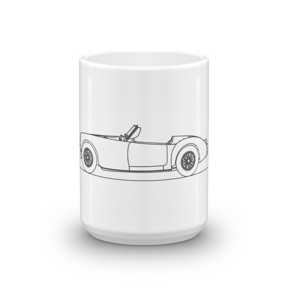 Ceramic mug featuring unique mg-mga design