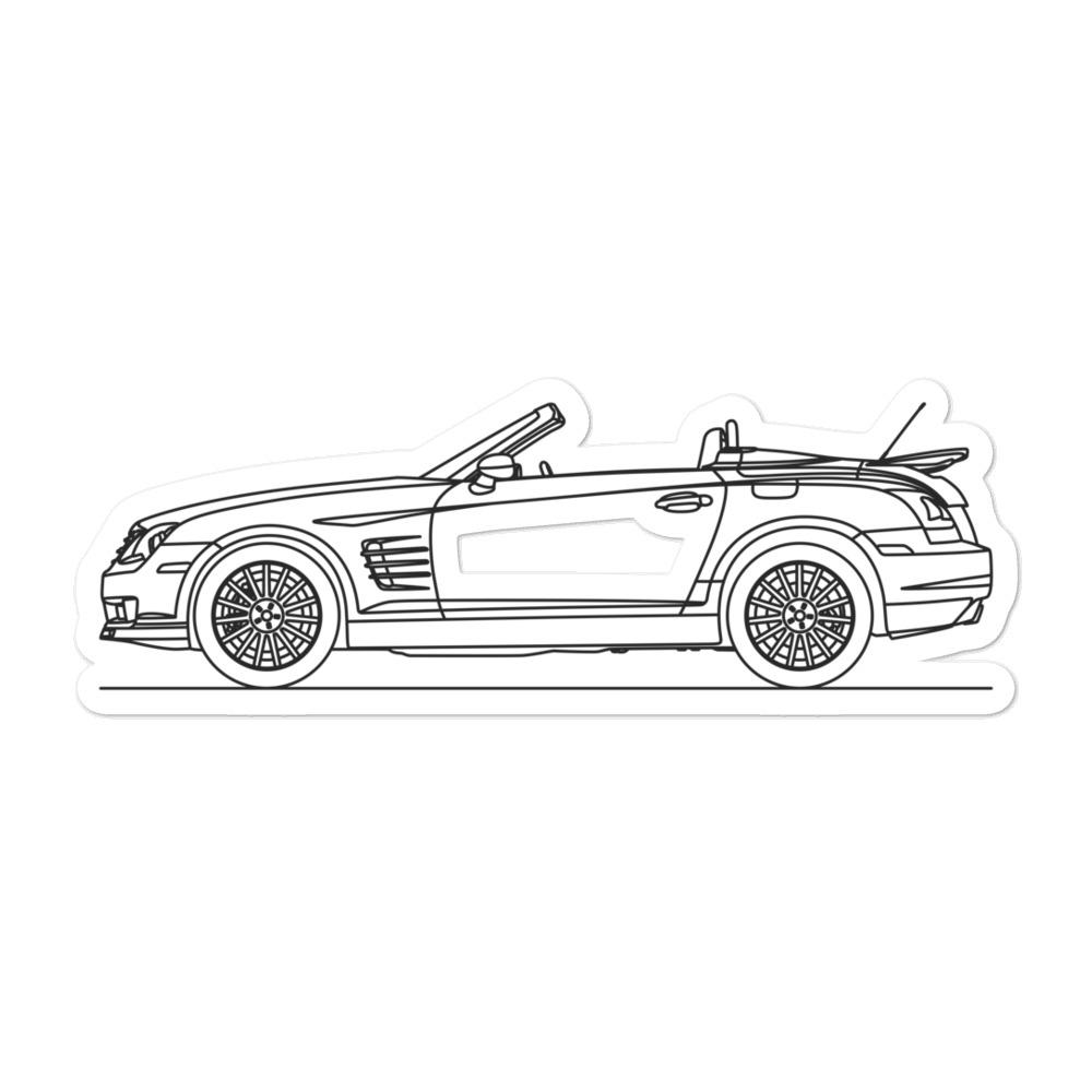 Chrysler Crossfire SRT-6 Outline sticker design