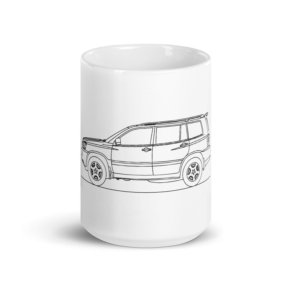 Toyota Highlander XU20 mug design displayed