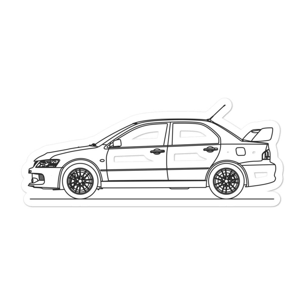 Mitsubishi Lancer Evo IX Silhouette sticker design