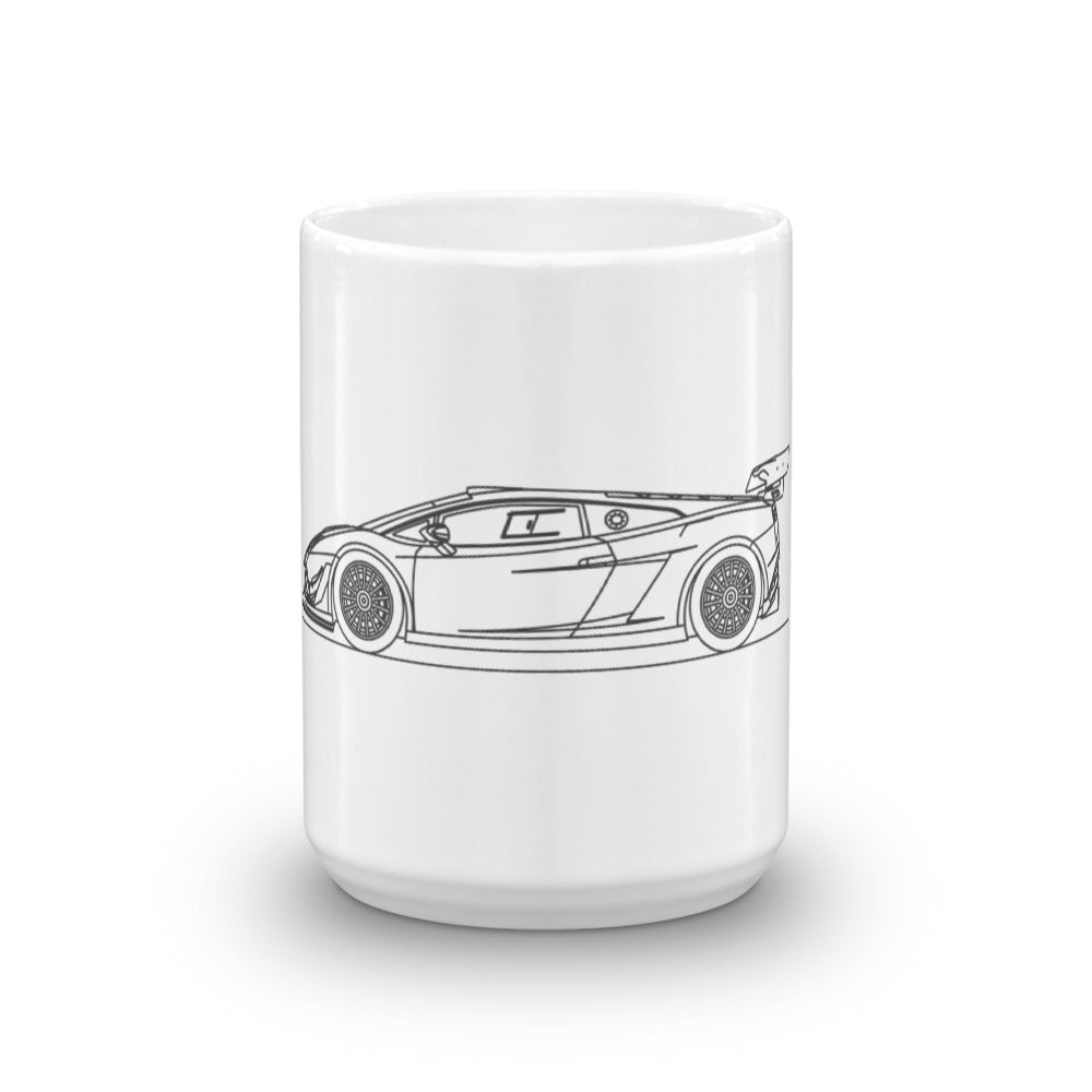 Lamborghini Gallardo GT3 mug on display