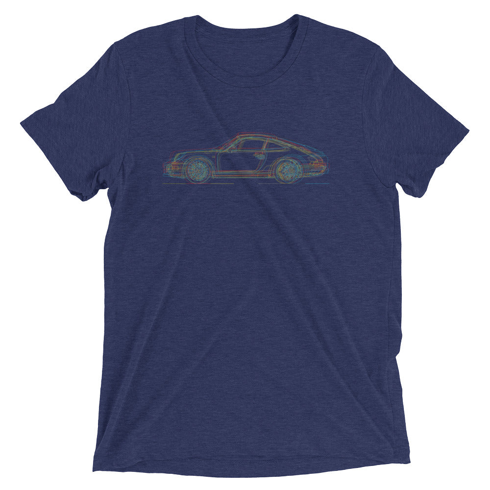 Porsche 911 evolution minimal t-shirt design