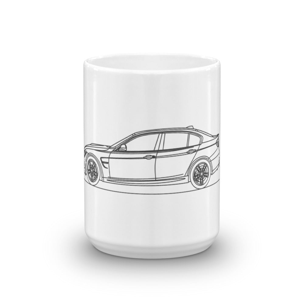 BMW F80 M3 mug on a white background