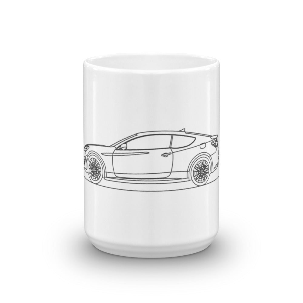 Hyundai Genesis Coupe mug with sleek design.