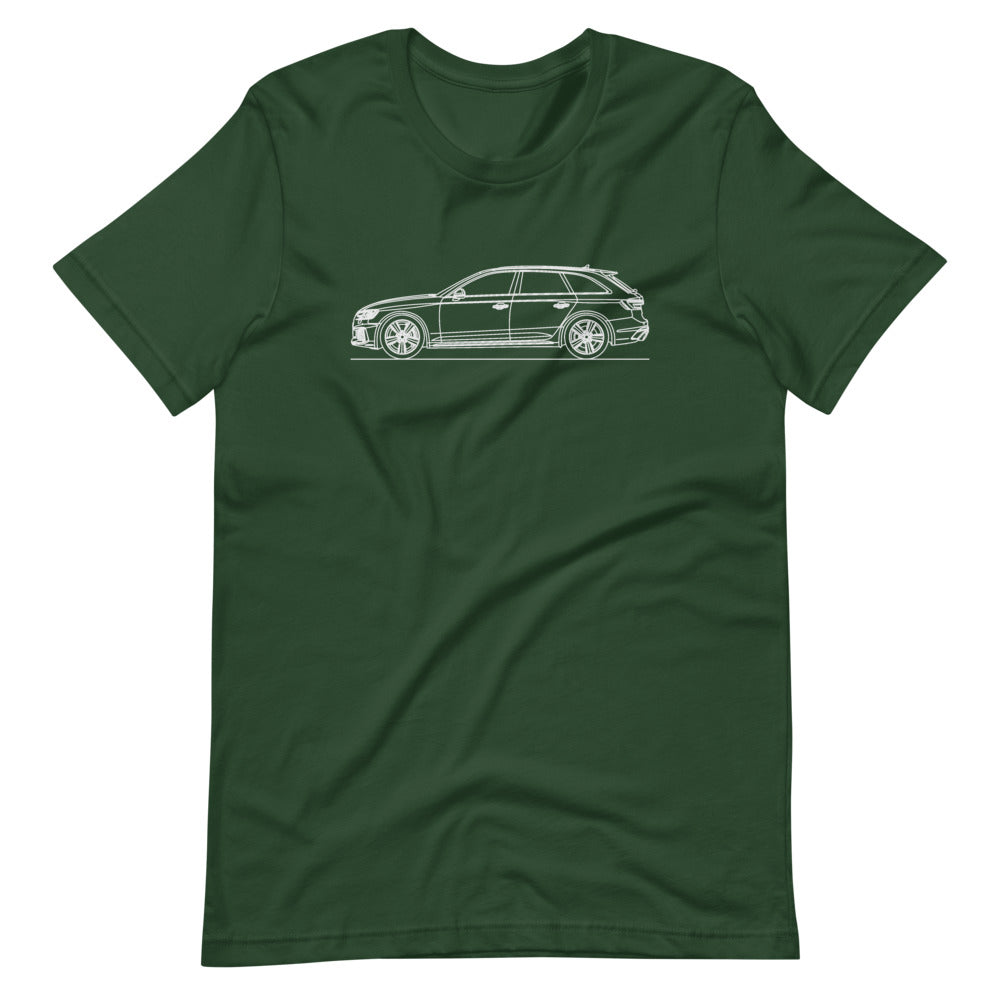 audi b9 rs4 avant t-shirt design displayed