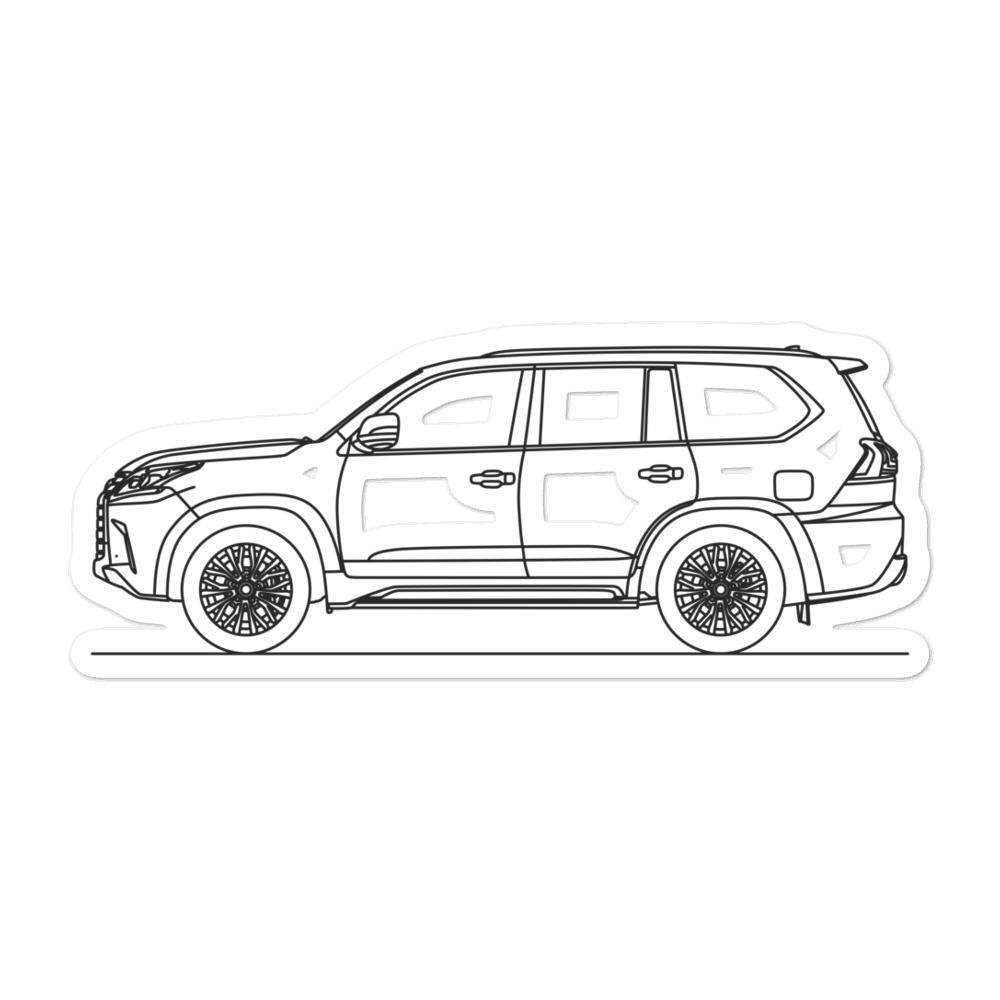 Lexus LX 570 J200 Silhouette sticker design