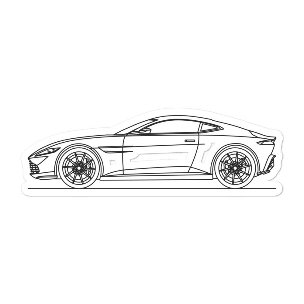 Aston Martin DB10 Outline sticker on a surface
