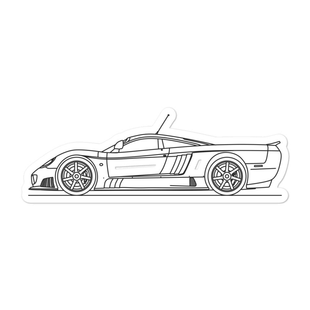 Saleen S7 Silhouette sticker on laptop surface