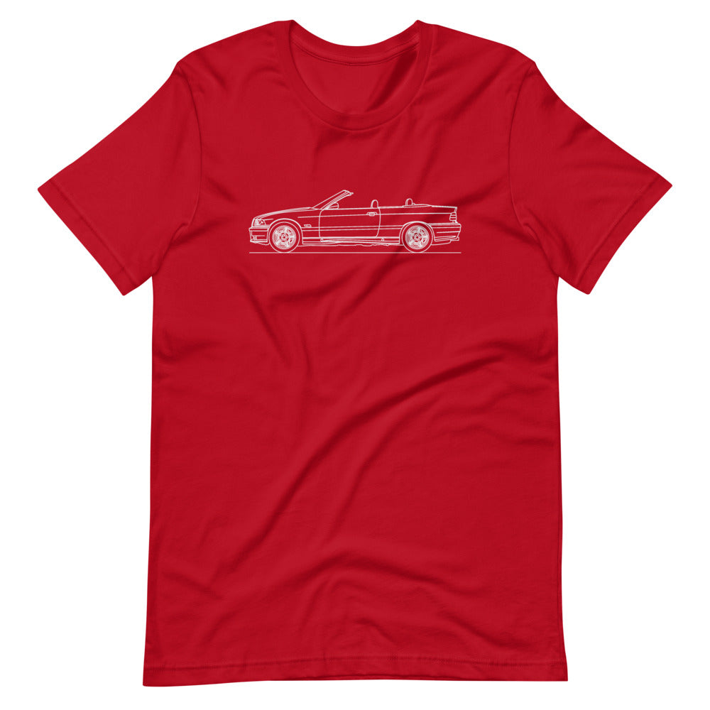 BMW E36 M3 Cabriolet t-shirt design displayed
