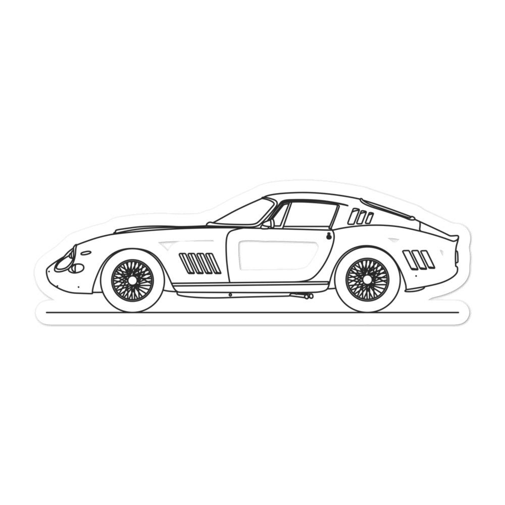 Ferrari 275 GTB silhouette sticker on wall
