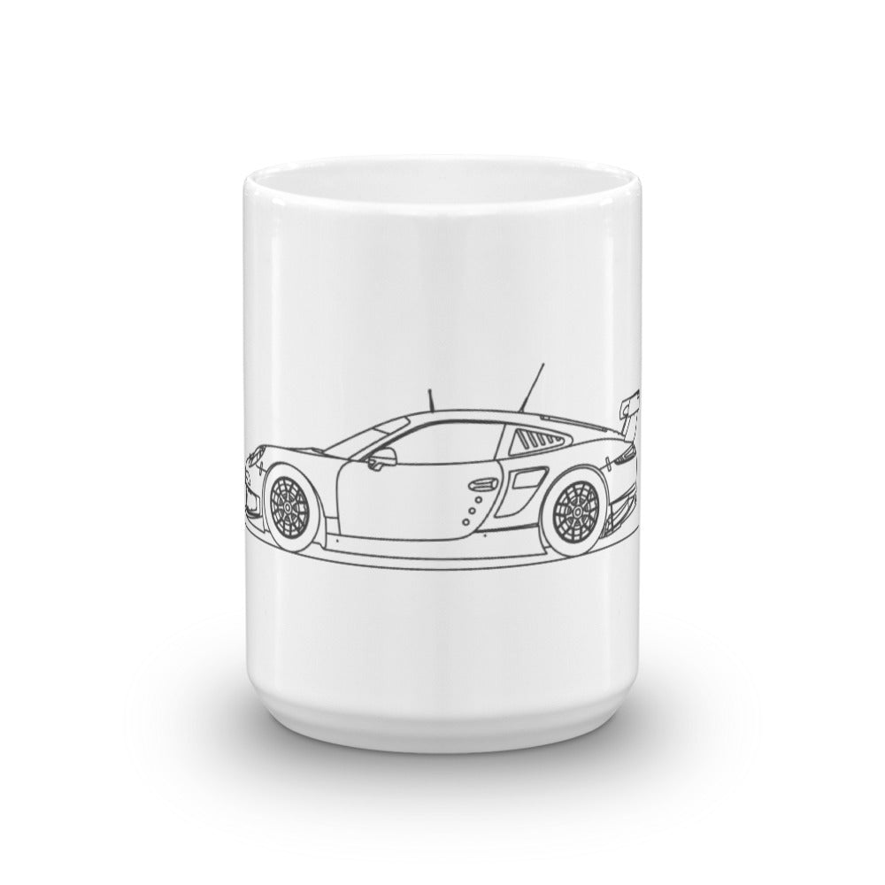 Porsche 911 RSR mug with sleek design