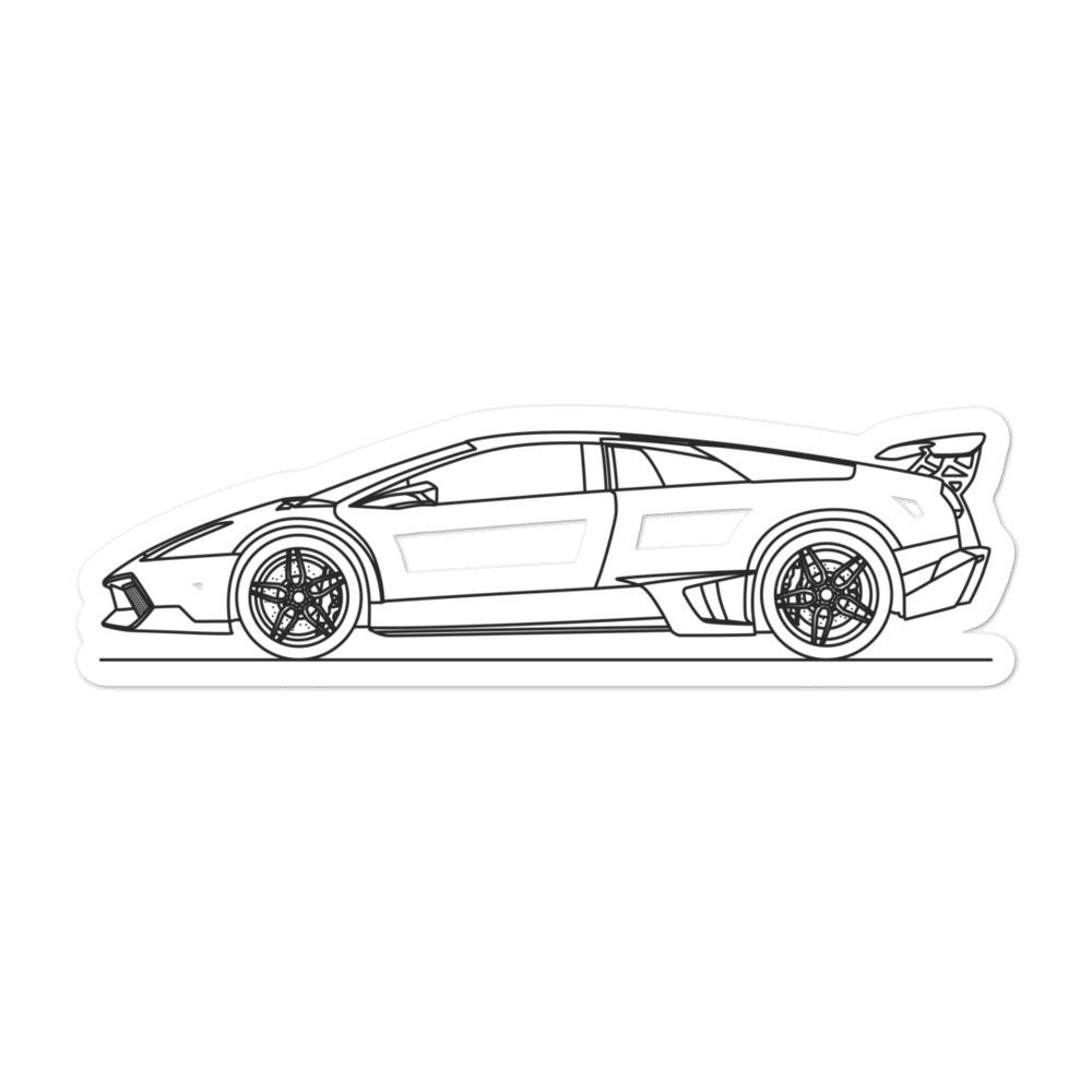 Lamborghini Murciélago SV Outline sticker design