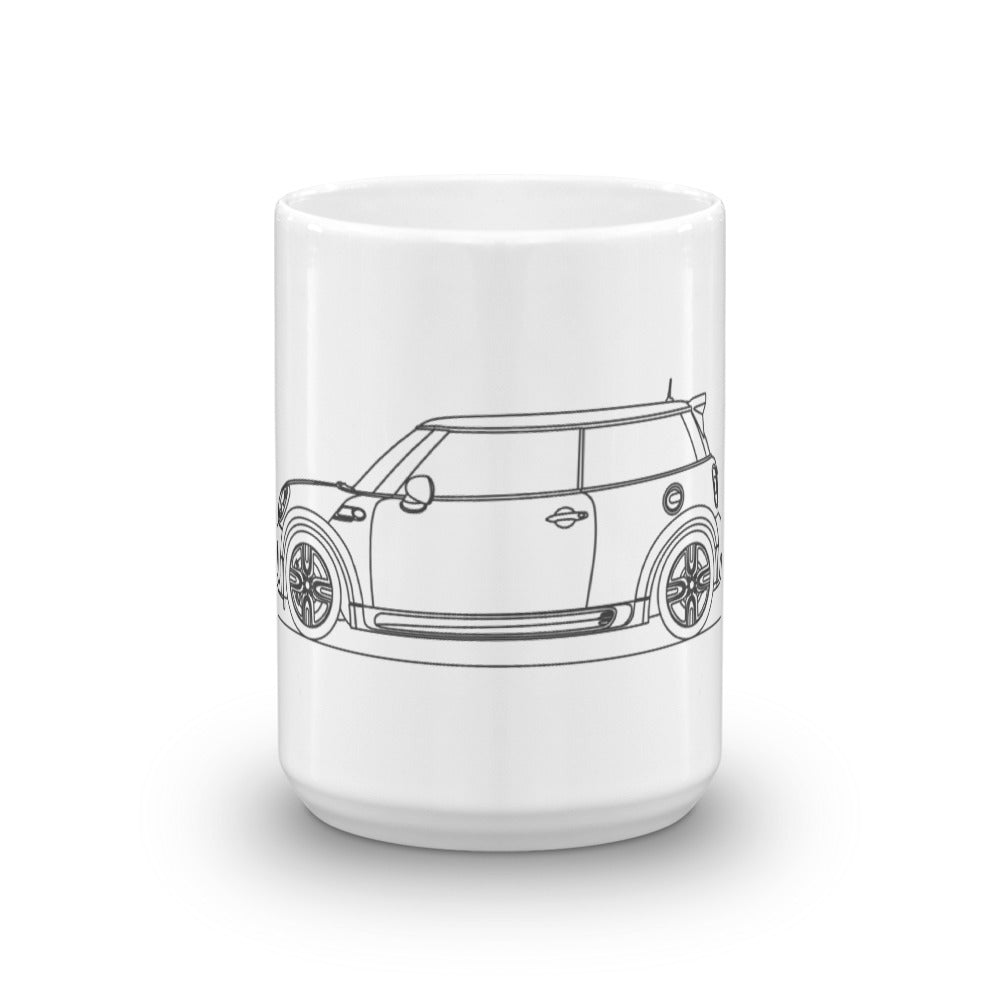 Mini Cooper R56 JCW mug in vibrant design
