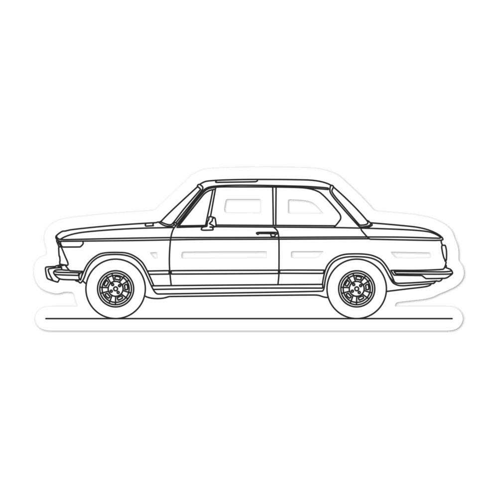 BMW 2002 Silhouette sticker on a surface