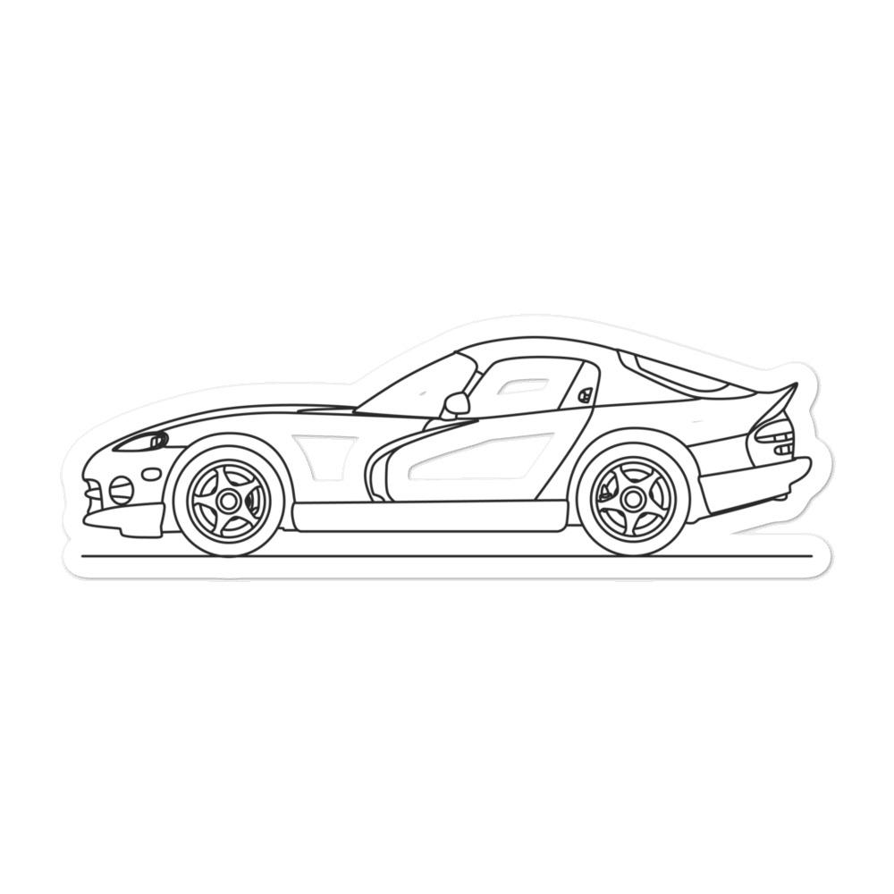 Dodge Viper 1st Gen Outline sticker design displayed