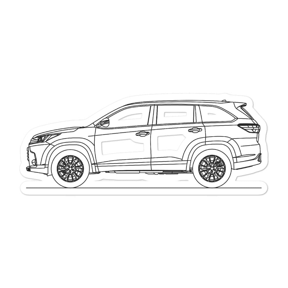 Toyota Highlander XU50 Sticker
