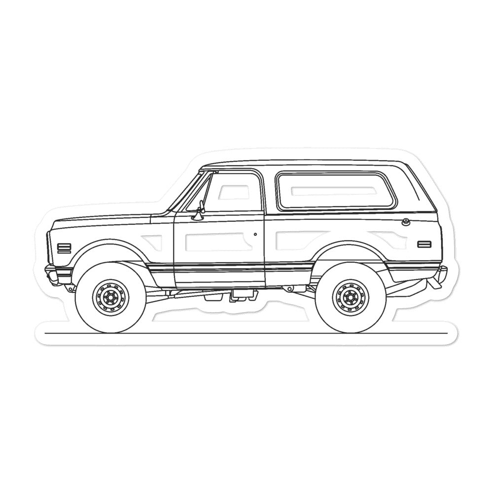 Chevrolet K5 Blazer 1st Gen Silhouette sticker design