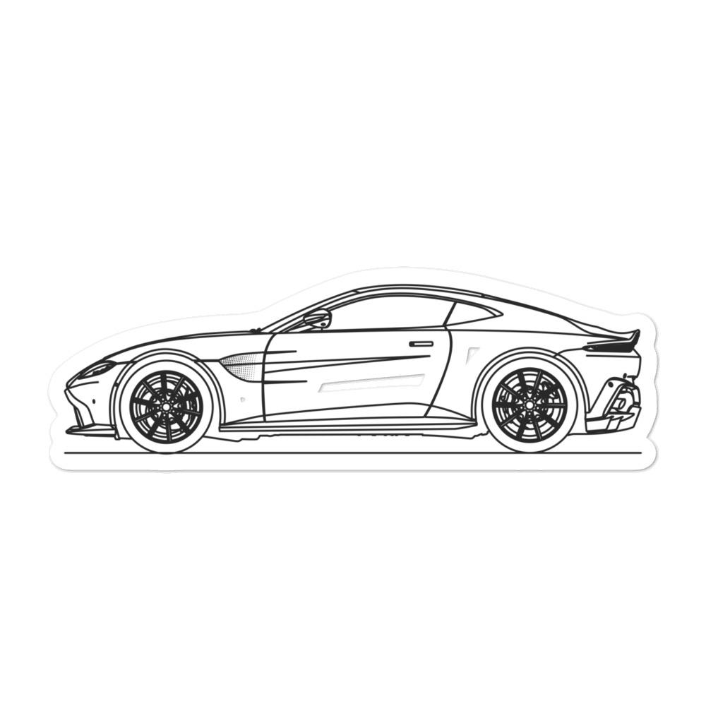 Aston Martin Vantage II Outline sticker in action