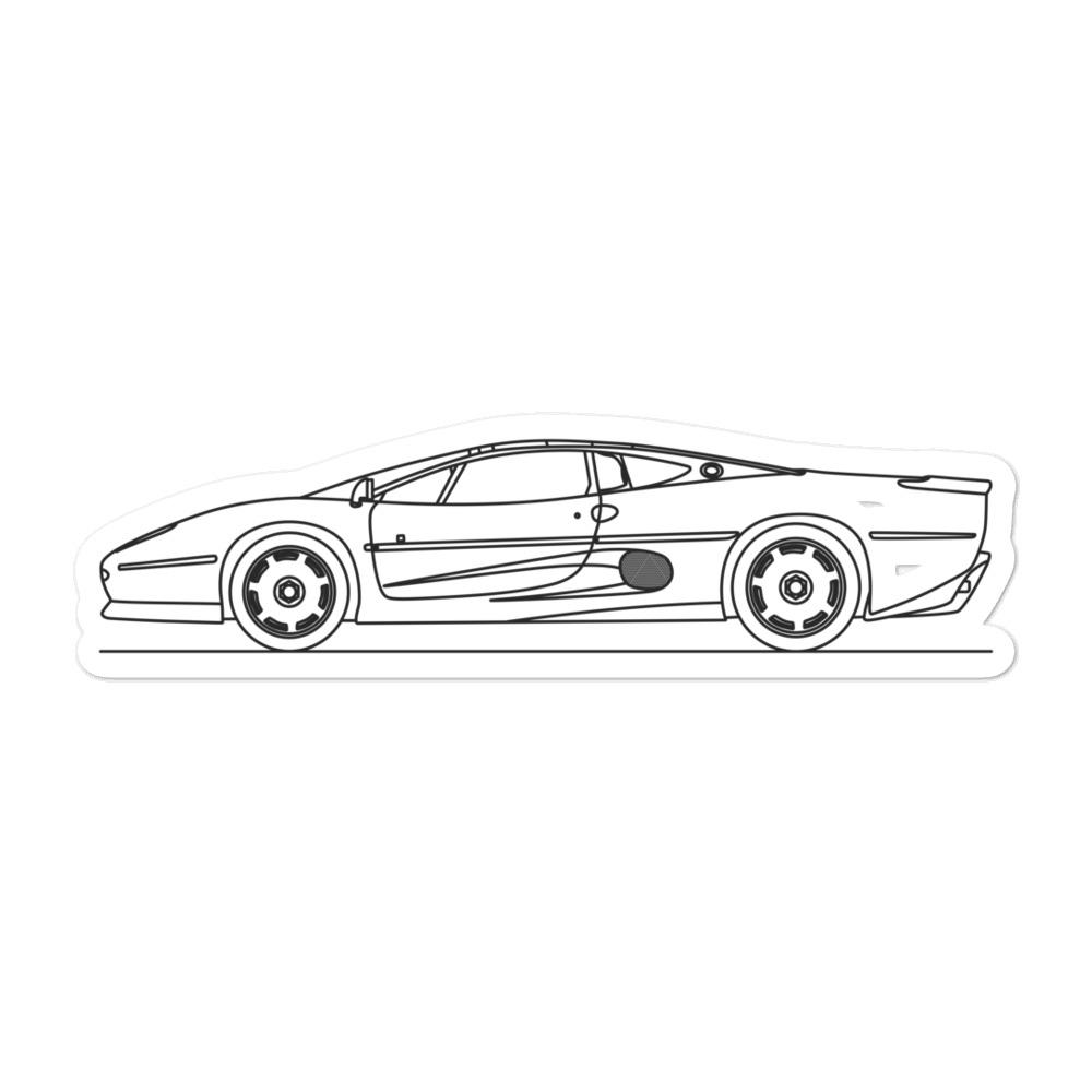 Jaguar XJ220 Silhouette vinyl sticker preview