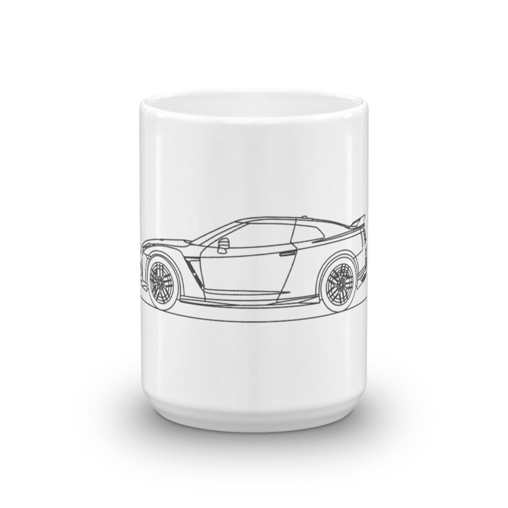 Nissan R35 GT-R mug with sleek design
