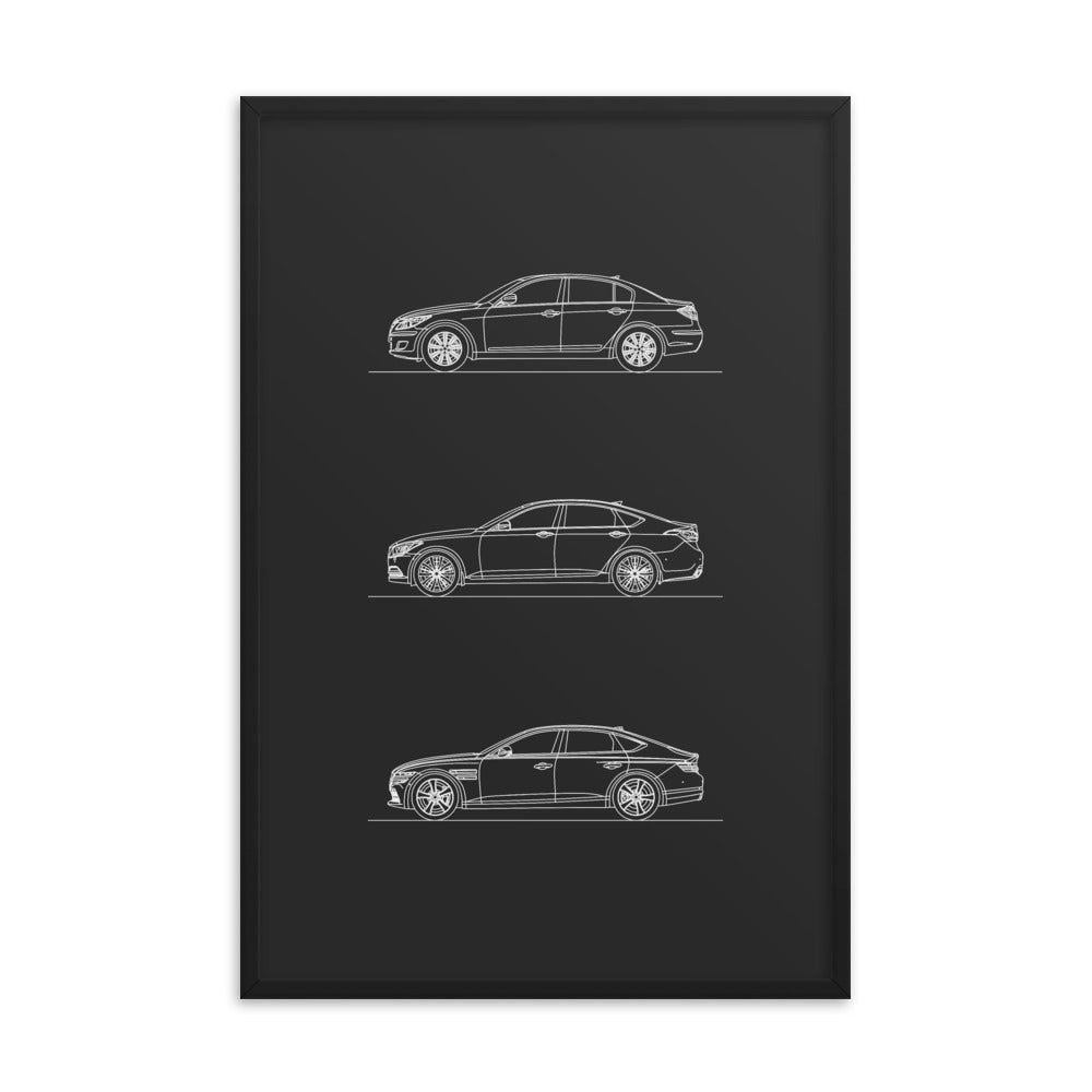 Colorful wall art print measuring 24x36 inches