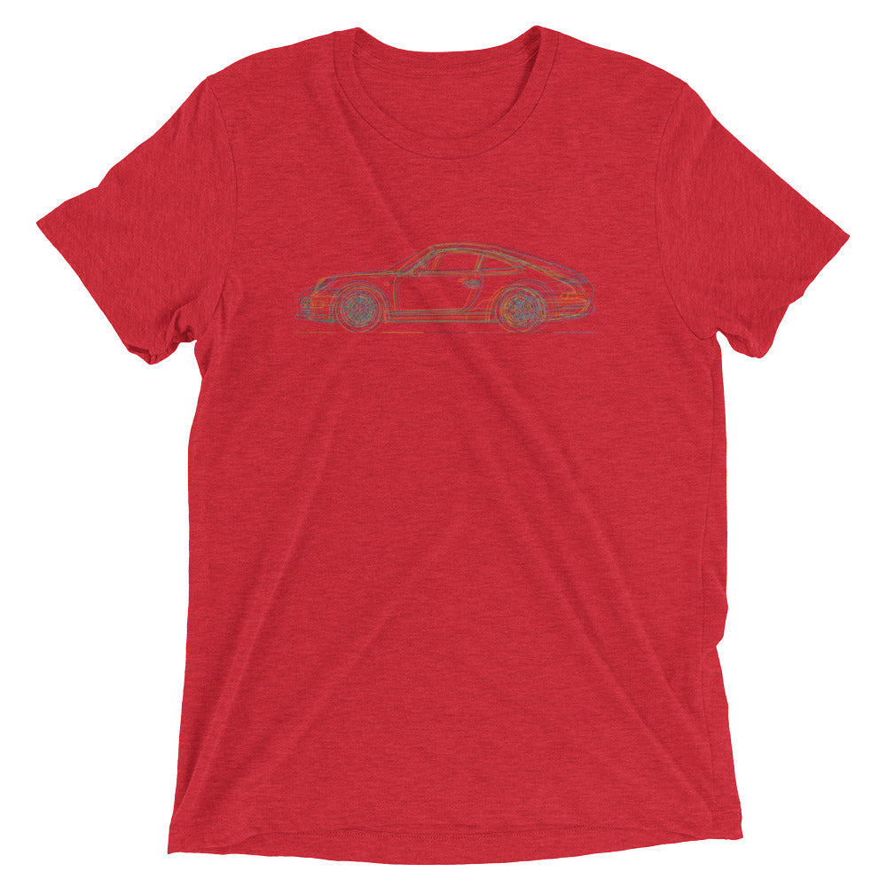 Porsche 911 evolution minimal t-shirt design